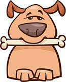 mood busy dog cartoon illustration