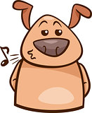 mood chill dog cartoon illustration