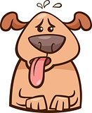 mood heat dog cartoon illustration