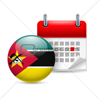 Icon of National Day in Mozambique