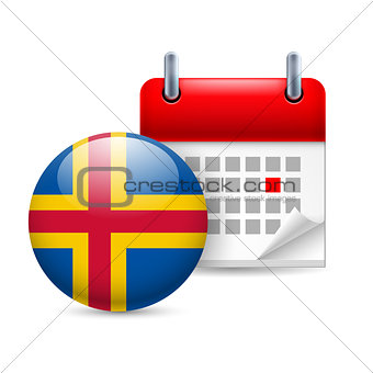Icon of National Day on Aland Islands