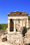 Athenian treasury, Delphi, Greece