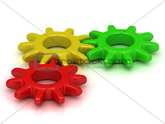 Green, yellow and red gears in one join 