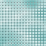 3d abstract tiled bubble background in blue white