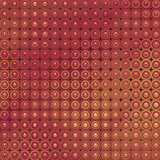 3d glossy abstract tiled bubble background in orange red