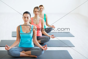 In yoga classes
