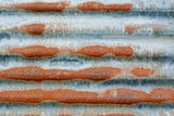Rusted corrugated iron sheet 