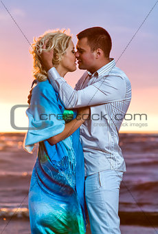 Beautiful young couple in love
