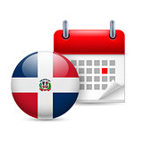 Icon of National Day in Dominican Republic