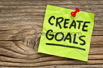 create goals reminder