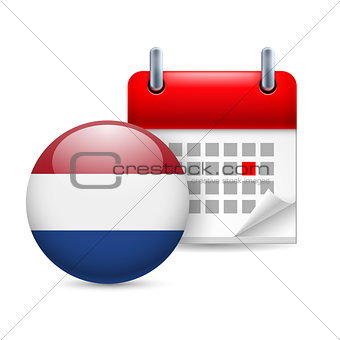 Icon of National Day in Netherlands