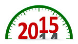 Clock dial 2015, half