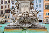 Fountain of Pantheon. Rome, Italy.