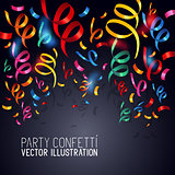 Party Confetti Vector