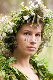 Flowers Woman Wreath 