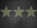Three stars ratings 
