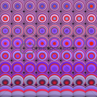 3d abstract tiled mosaic background in pink magenta red