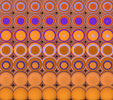 3d abstract tiled mosaic background in orange purple