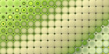 3d abstract tiled mosaic background in multiple green beige