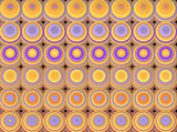 abstract tiled mosaic background in orange yellow purple