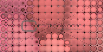 3d abstract tiled mosaic background in pink