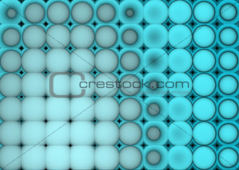 3d abstract tiled mosaic background in blue