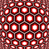 Design distorted hexagon geometric pattern