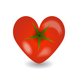 Design tomato heart icon