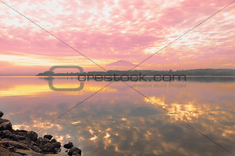 Sunrise above Llanquihue lake.