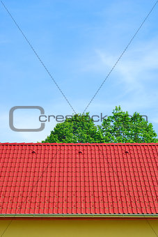  roof with clay tiles