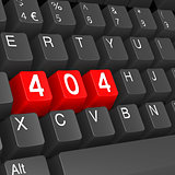 Red 404 keyboard