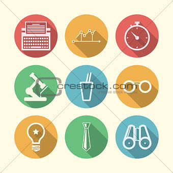 Vector icons for freelance and business