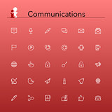 Communications Line Icons
