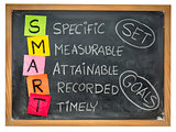 set smart goals on blackboard