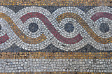 mosaic abstract circles pattern