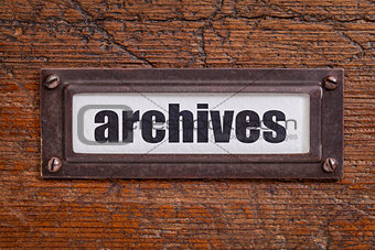 archives  tag - file cabinet label