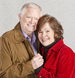 Embracing Senior Couple