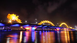 0006-Dragon bridge by night in Danang city
