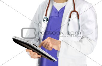 Doctor with Touch Pad