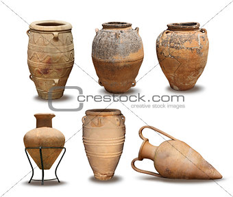Antique and Minoan vase collection