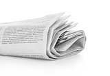 newspapers isolated in white