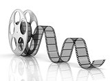Film roll and strip isolated