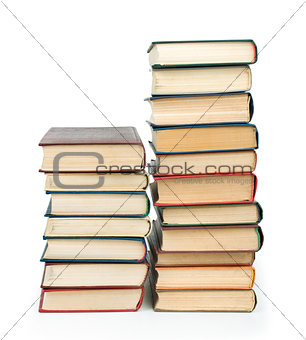 books isolated on white background
