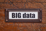 big data  tag - file cabinet label