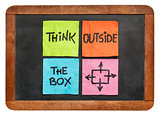 think outside the box concept