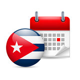 Icon of National Day in Cuba