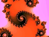 Decorative fractal spiral in a bright colors