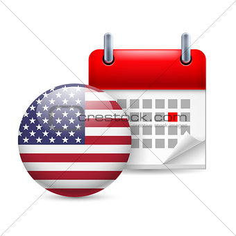 Icon of National Day in USA