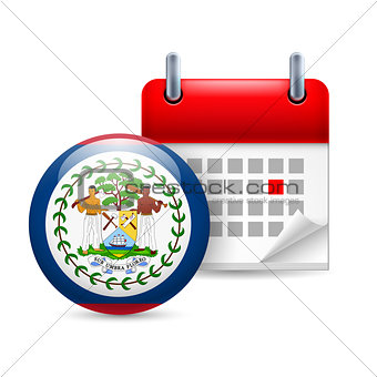 Icon of National Day in  Belize