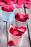 Hearts in buckets